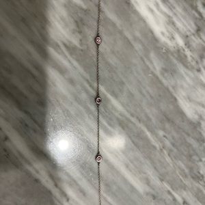 Tiffany Peretti Pink Sapphire Colors By The Yard Silver Bracelet